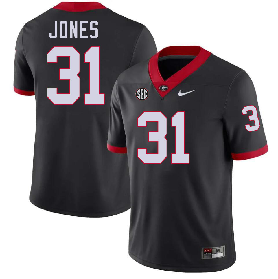 #31 Kyron Jones UGA Jersey,University Of Georgia Bulldogs Football Jersey,Uniforms,Gears-Black #31 Kyron Jones UGA Jersey,University Of Georgia Bulldogs Football Jersey,Uniforms,Gears-Black